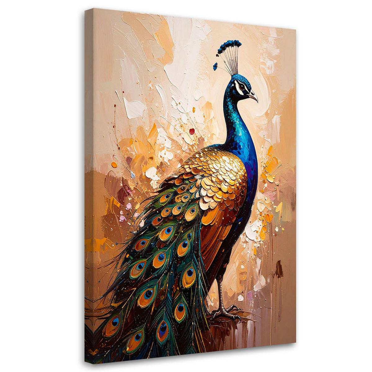 LEINWANDBILD Tiere 40x60cm - Beige, Textil (40/60cm) - Feeby