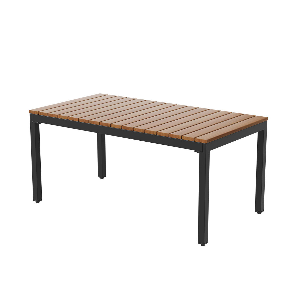 GARTENMÖBEL 109x67x75cm beige aus Polyrattan und Stahl mit Polstern - Beige, Metall - Modfu