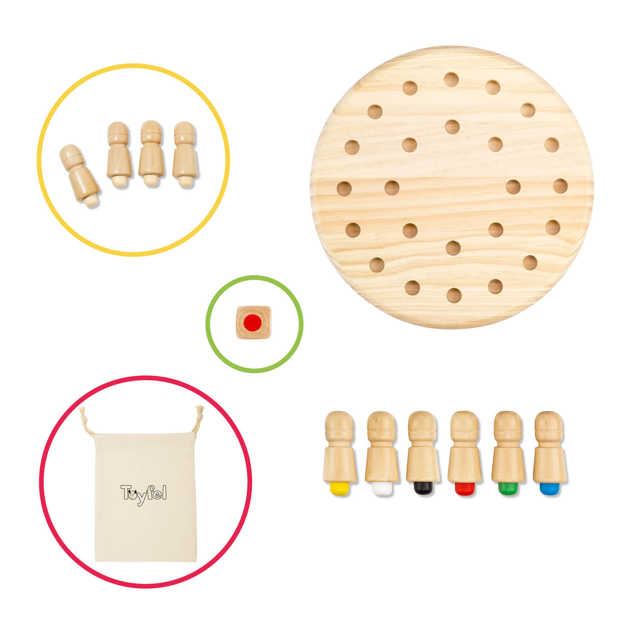 MEMORYSCHACH Magnus 30/30cm - Naturfarben, Holz (30/30cm) - Toyfel