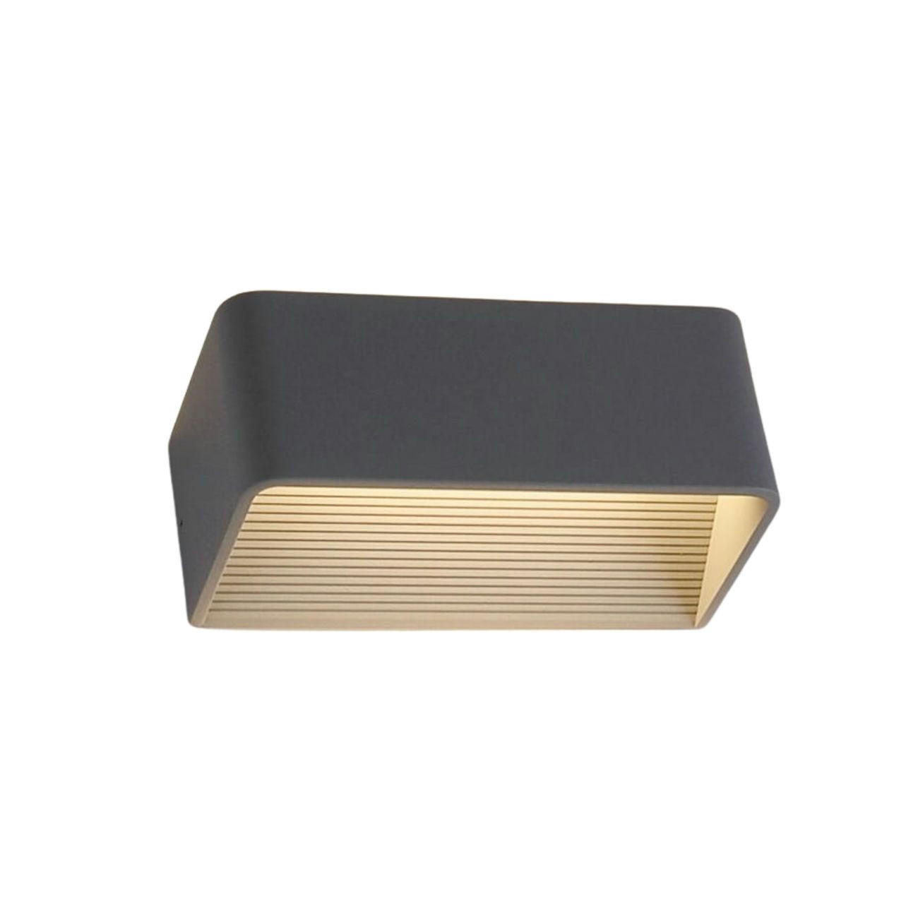 WANDLEUCHTE Quadra, Grau, 20cm - Grau, Metall (10/8/20cm) - KOSILUM