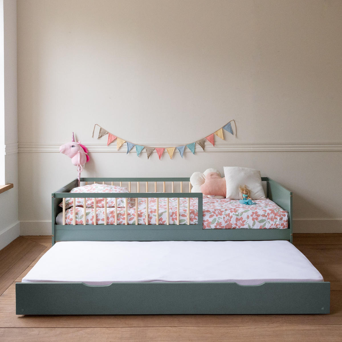 KINDERBETT Adam Grün 190/90 cm - Grün, Holz - Happy Garden