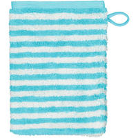 WASCHHANDSCHUH CAMPUS RINGEL 955 TÜRKIS - 41 - Blau, Textil (16/22cm) - Cawoe