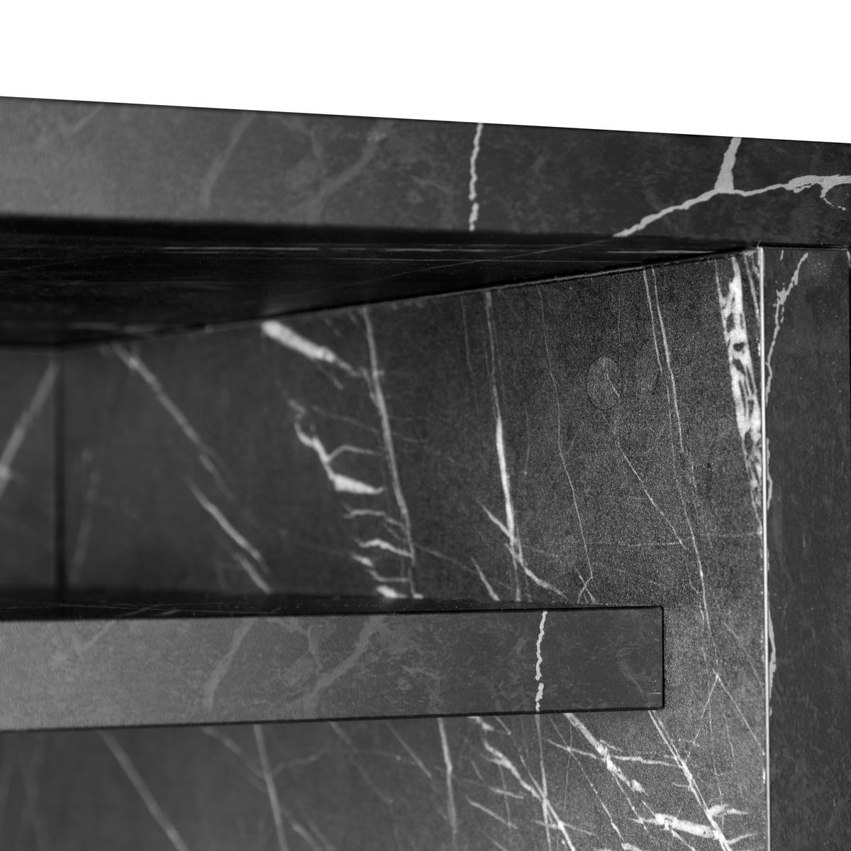 SCHREIBTISCH mit Ablage in Schwarz MORRISON - Schwarz, Holzwerkstoff (75/100/75cm) - RNT By Really Nice Things