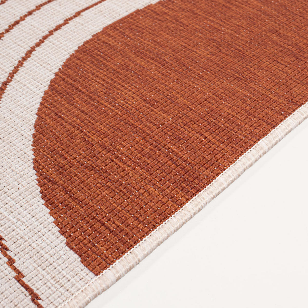 OUTDOOR-TEPPICH DuoRug 5739 Rot 80x150 cm - Rot, Textil (80/150cm) - carpet city