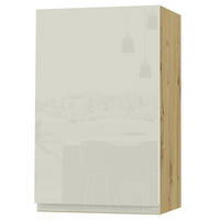 HÄNGESCHRANK Florence W2/45 Eiche Artisan / RAL 1013 perlweiß HG 45 / 32,5 / 72cm - Türanschlag links - Weiß Hochglanz/Eiche Artisan, Holz/Holzwerkstoff (45/72/32.5cm) - Feldmann-Wohnen