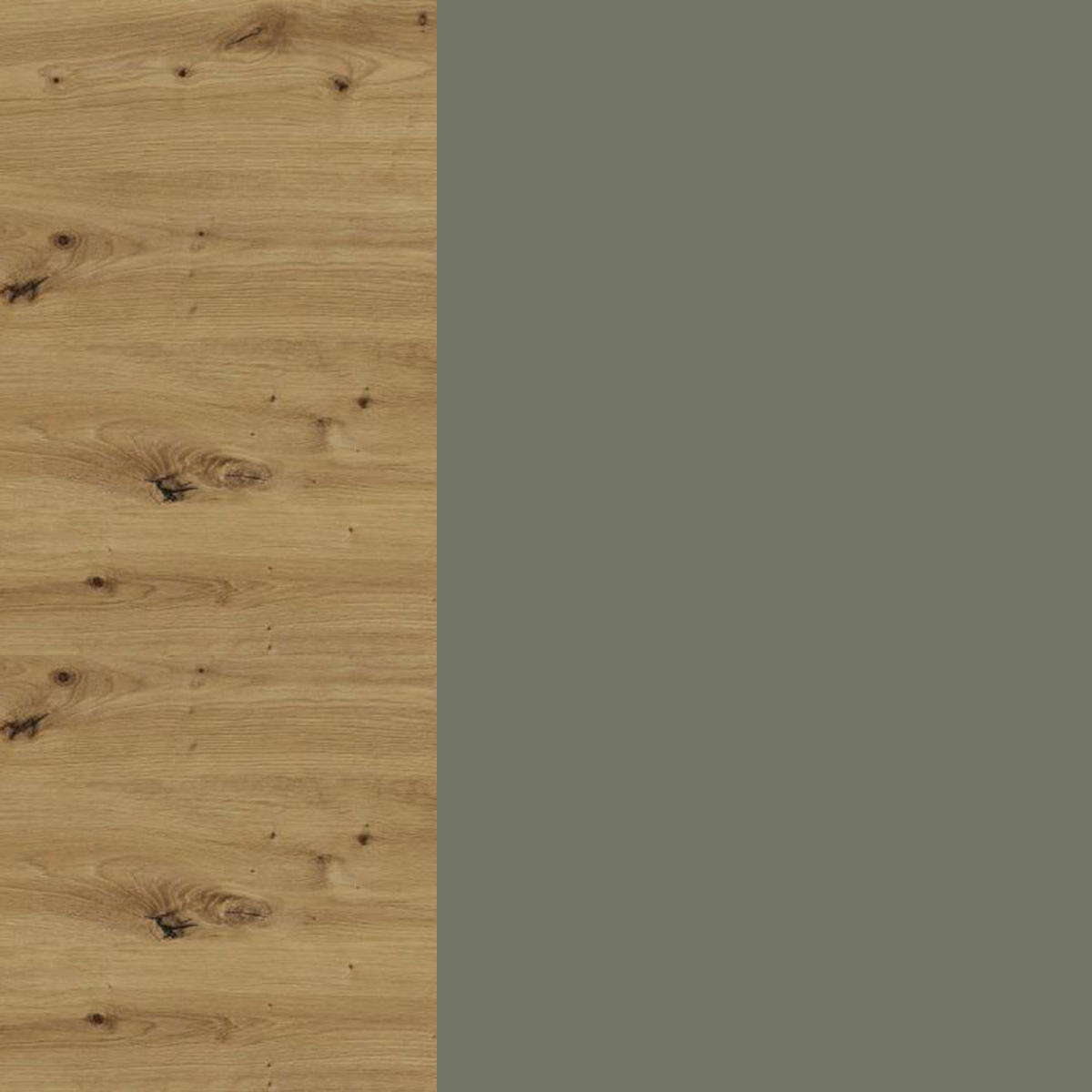 ECKHÄNGESCHRANK Oslo W10/60 Eiche Artisan / Reed Green Matt 60 / 60 / 72cm - Eiche Artisan/Grün, Holz/Holzwerkstoff (60/72/60cm) - Feldmann-Wohnen