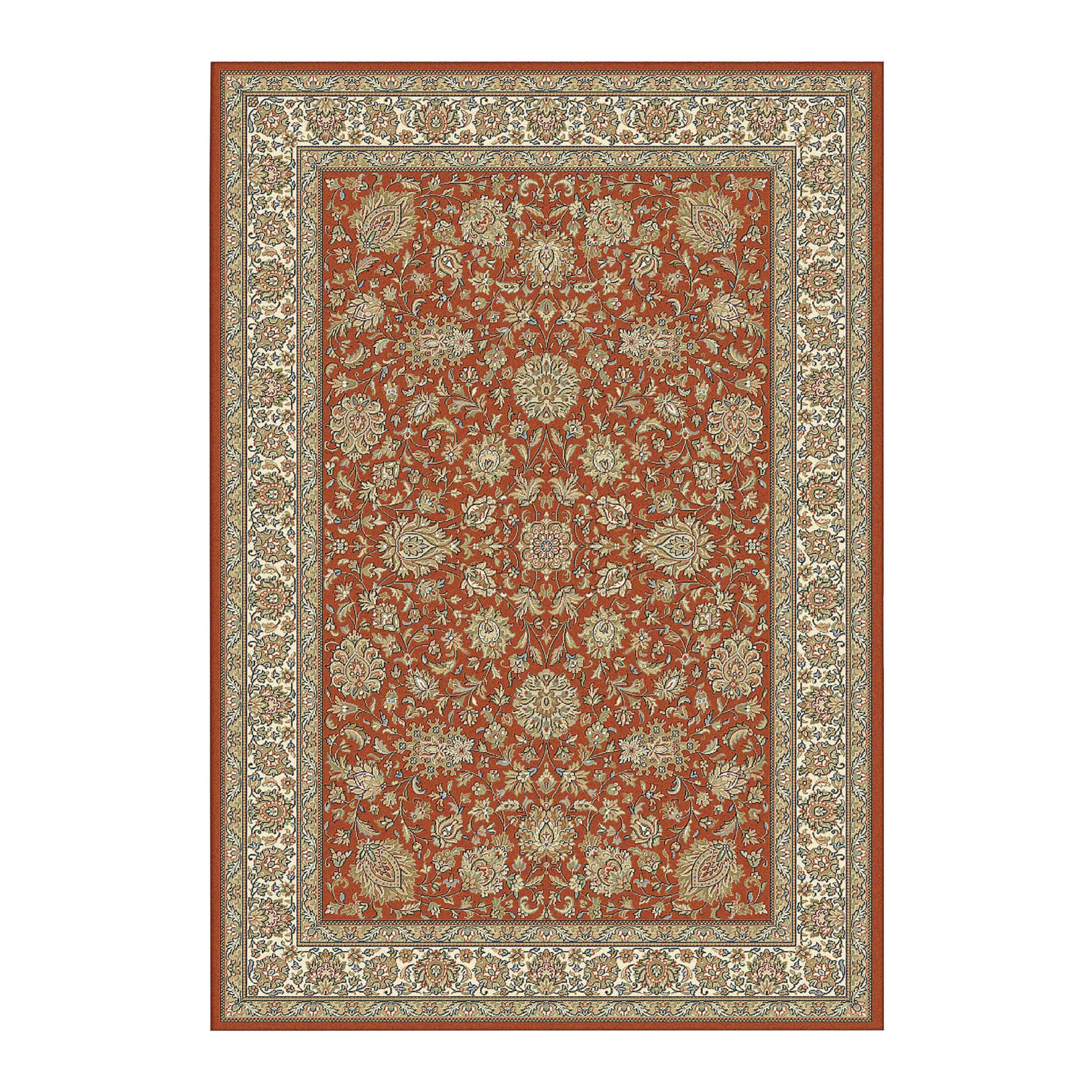 DESIGN Teppich mit Blumenmuster rot - Rot, Textil (200/290cm) - AFK Living