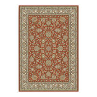DESIGN Teppich mit Blumenmuster rot - Rot, Textil (170/230cm) - AFK Living