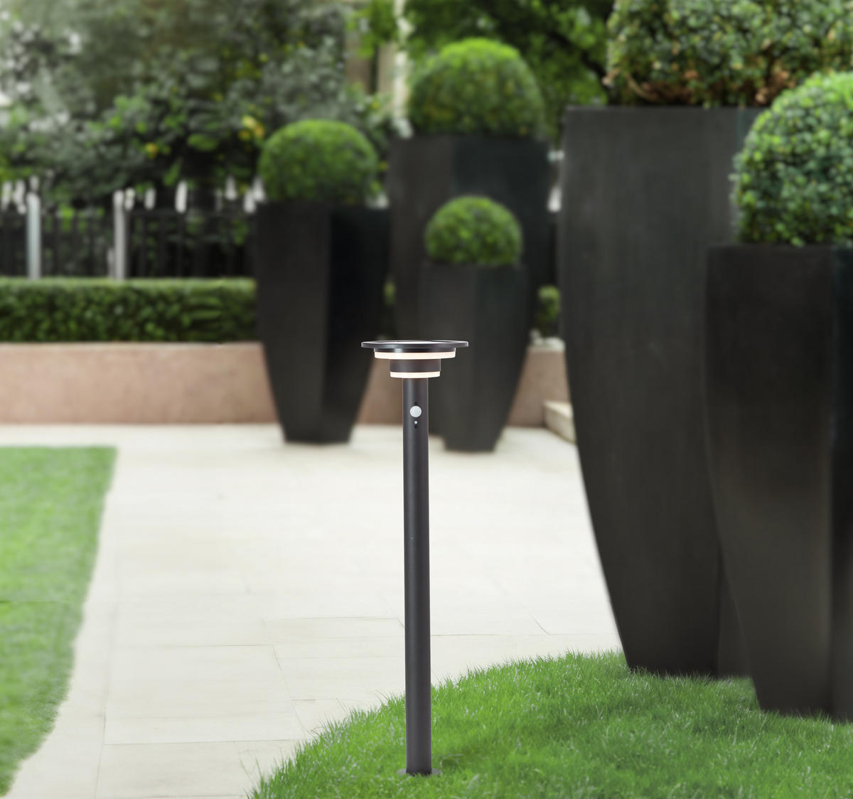 STEHLAMPE Garvina G40407/06 - Schwarz, Metall (21/21/85cm) - Brilliant