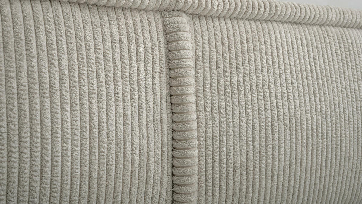ČALOUNĚNÁ POSTEL Cordo Béžový manšestr 160x200 cm - černá/ecru, textil/plast (160/200cm) - Selsey