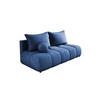SOFA COCO MINI SCHLAFSOFA mit Bettfunktion, CLOUD Stoffbezug, 2-Sitzer, freistehend, Größe: 205x105x97 cm, Blau - Blau, Holz/Textil (205/97/105cm) - DomoHome