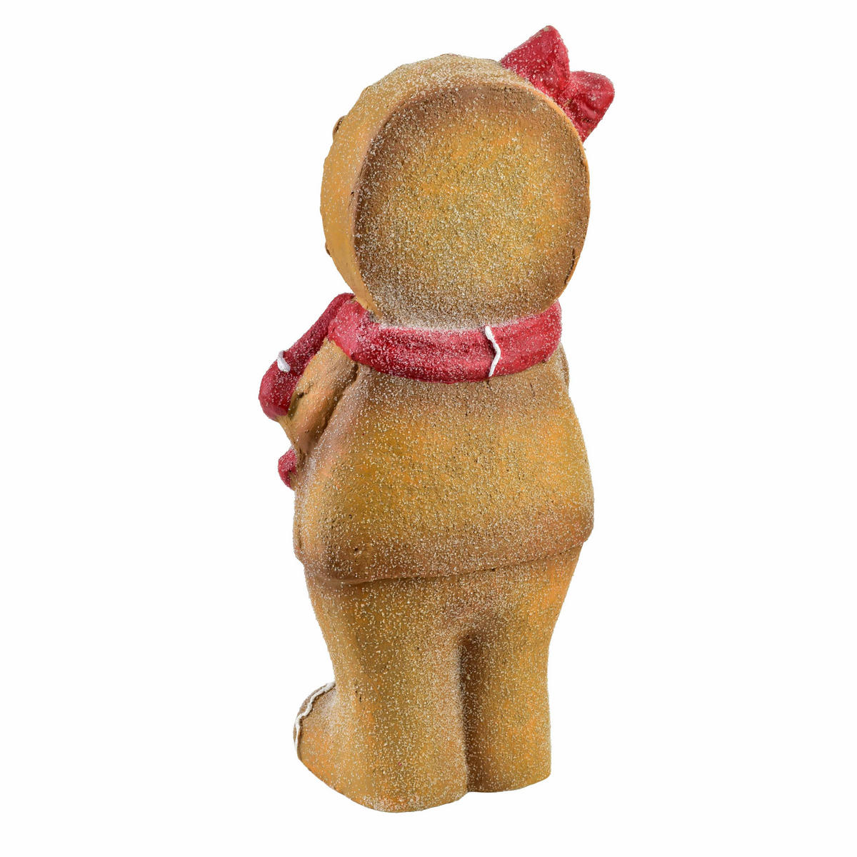 LED-DEKOFIGUR Santa Lila Braun 19,5x13,5x43,5 cm Keramik - Braun, Keramik (13.5/43.5/19.5cm) - Mondex