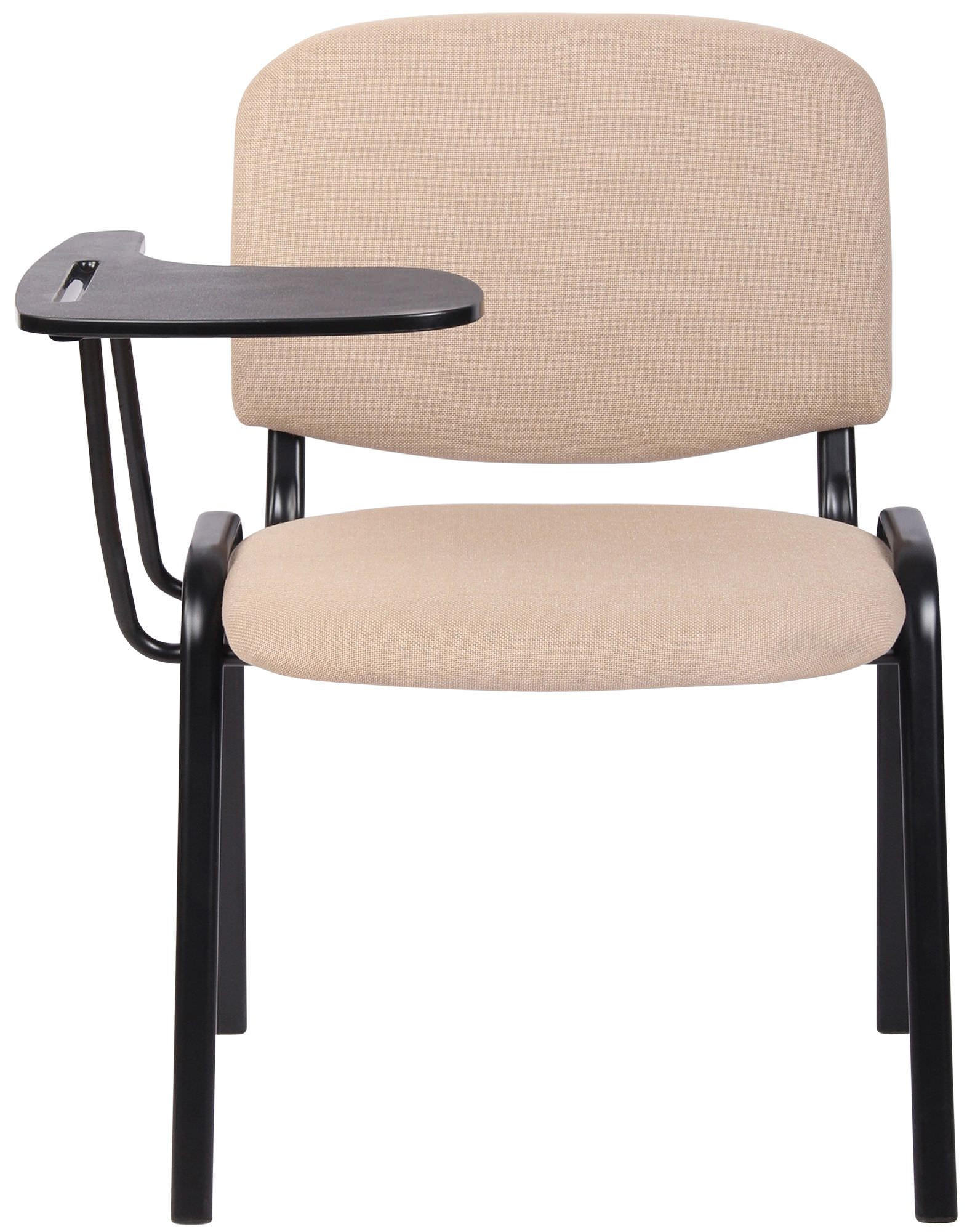 BESUCHERSTUHL 4er Set Stoff creme - Creme/Schwarz, Textil/Metall (53/81/71cm) - CLP