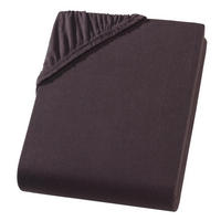 SPANNBETTLAKEN Heavy Jersey aus 100% Baumwolle, Bettlaken 120x200 Braun - Dunkelbraun, Textil (120/200cm) - Carpe Sonno