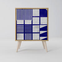 SIDEBOARD THE RIGHT PLACES, Eichefarben, 57,5x42x77,5 cm, Schräge Buchenholzfüße - Eichefarben/Buchefarben, Holzwerkstoff/Buchenholz (57.5/77.5/42cm) - SpaceRebels