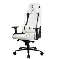 GAMINGSTUHL Vernazza SoftPU™ Weiß - Schwarz/Weiß, Kunststoff/Metall (68/135/50cm) - Arozzi