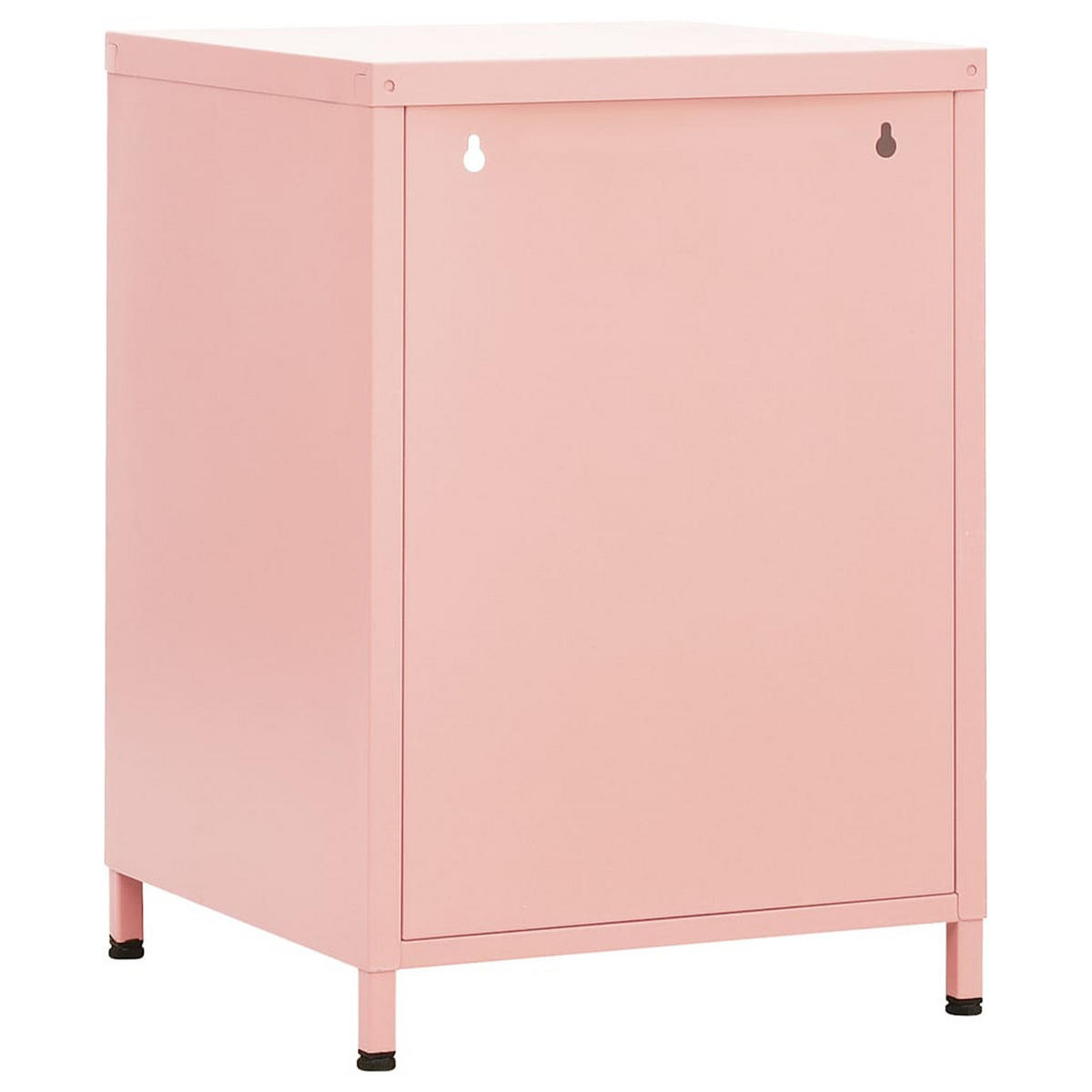 NACHTTISCH Rosa 35/35/51 Cm Stahl - Rosa, Metall (35/51/35cm) - vidaXL