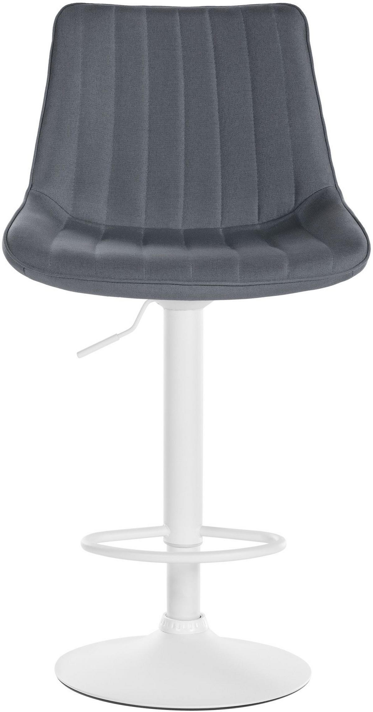 BARHOCKER 2er Set Stoff grau - Grau, Textil/Metall (49.5/91/50cm) - CLP