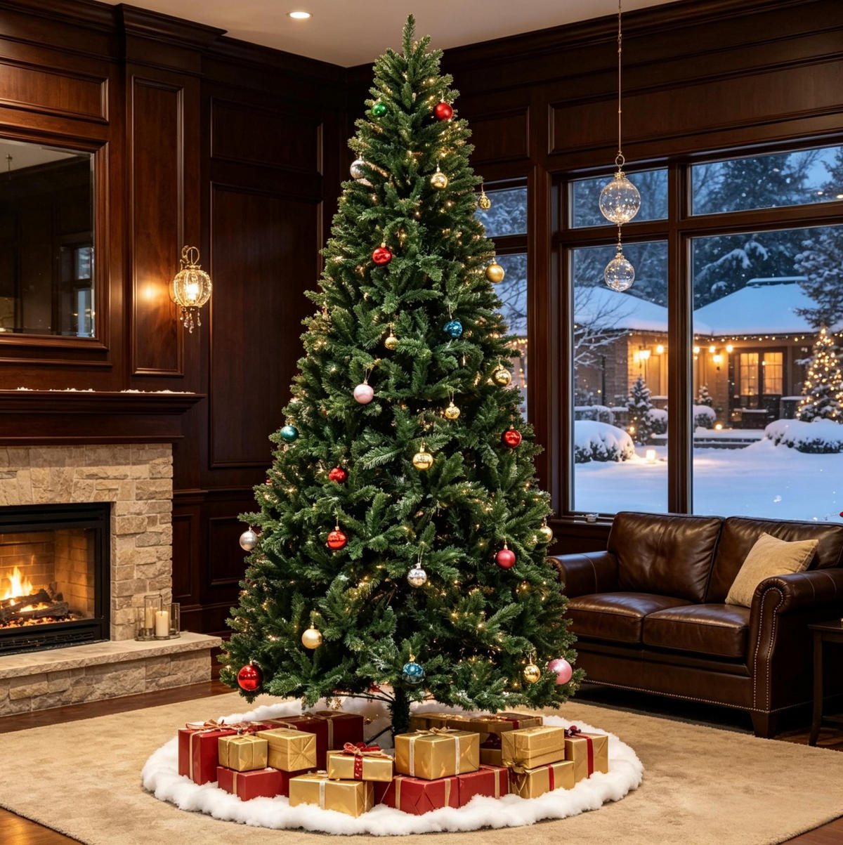 WEIHNACHTSBÄUME & Zubehör 240 cm aus PVC und Metall mit ca. 1499 Zweigen, Grün - Grün, Kunststoff (240cm) - OKMYHOME