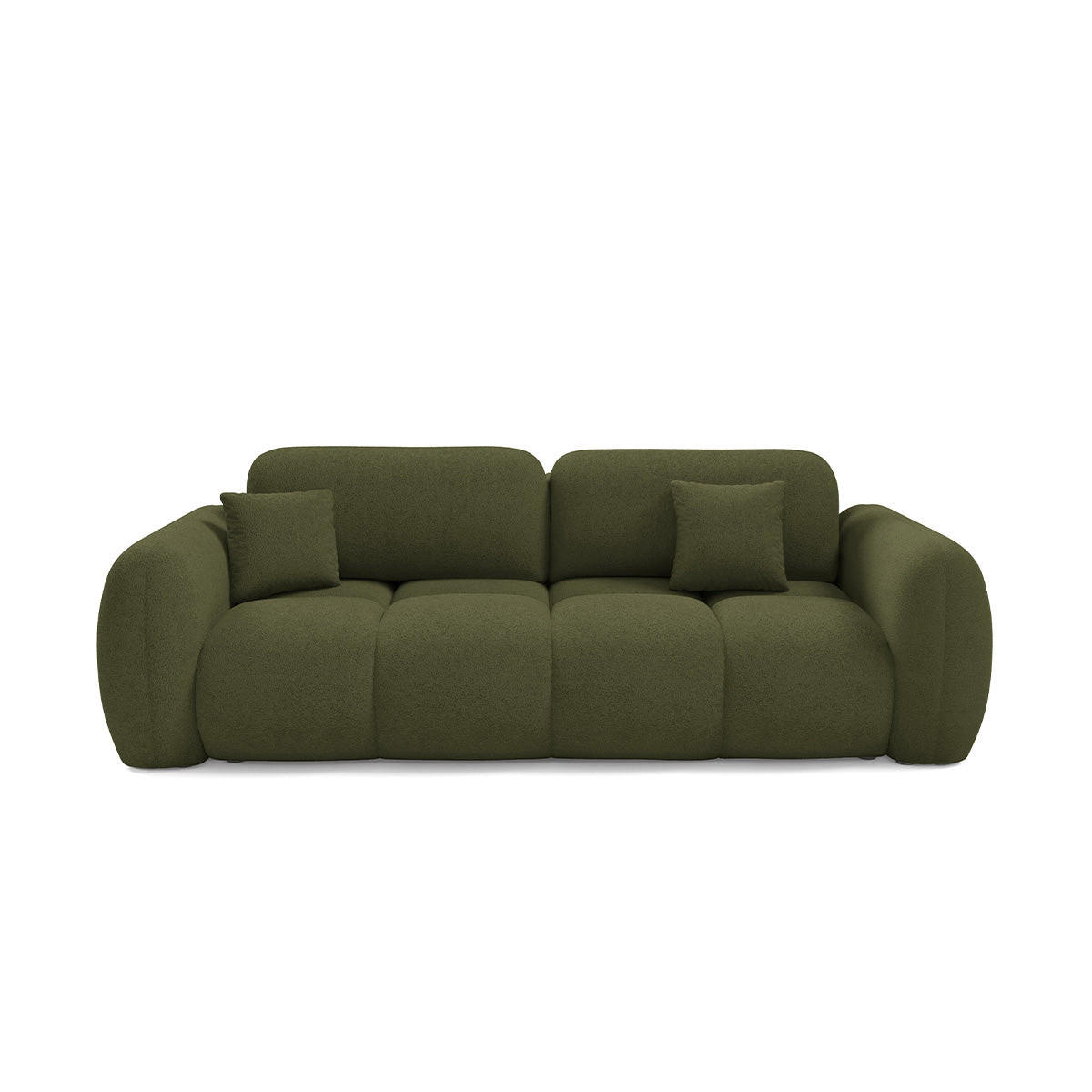 SOFA Livio 3 Sitzplätze Grün - Grün, Holz (270/95/121cm) - Petits-meubles