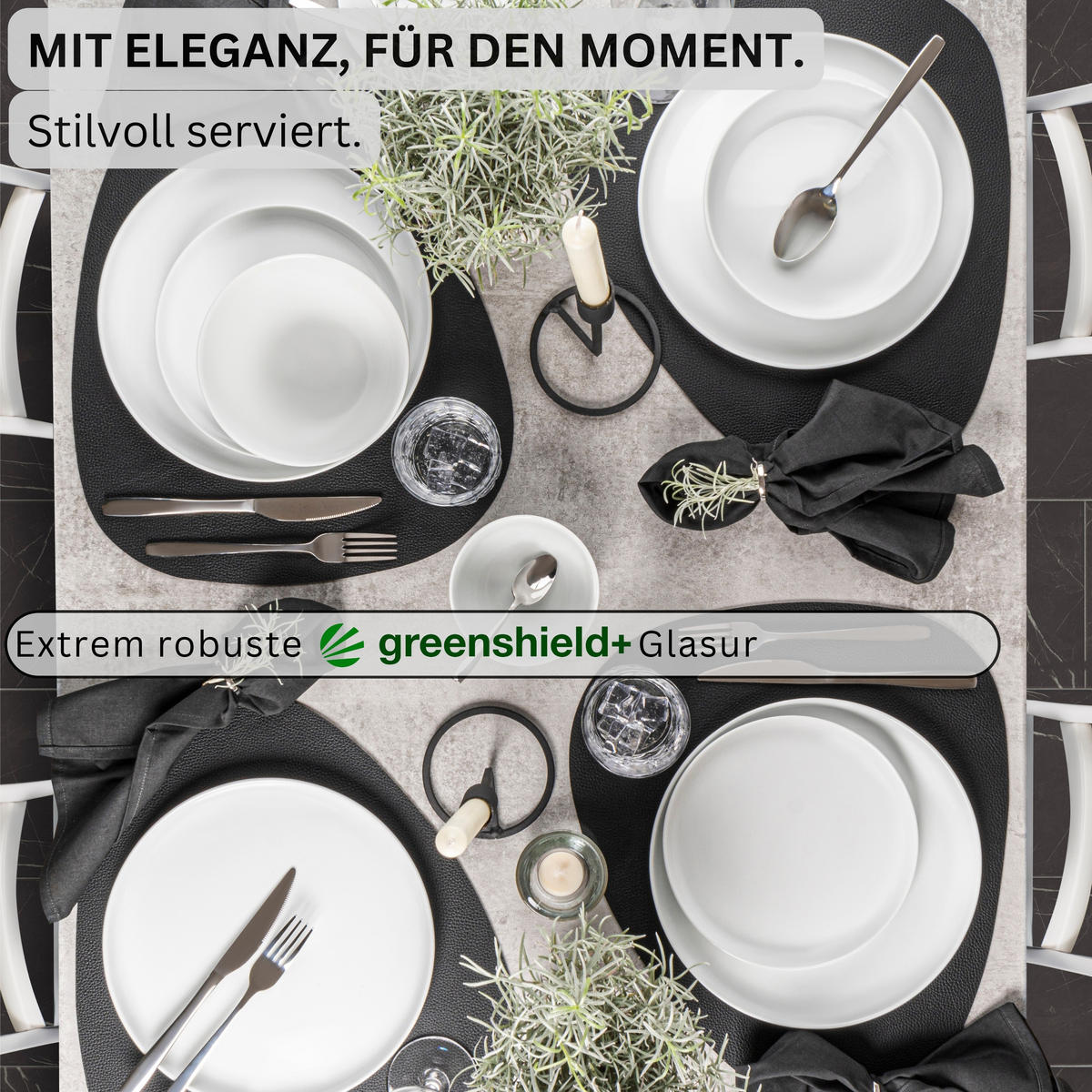 KAFFEEBECHER SET NEW PORT - 6 teilig aus Porzellan - Weiß, Keramik (0.35L) - Sänger