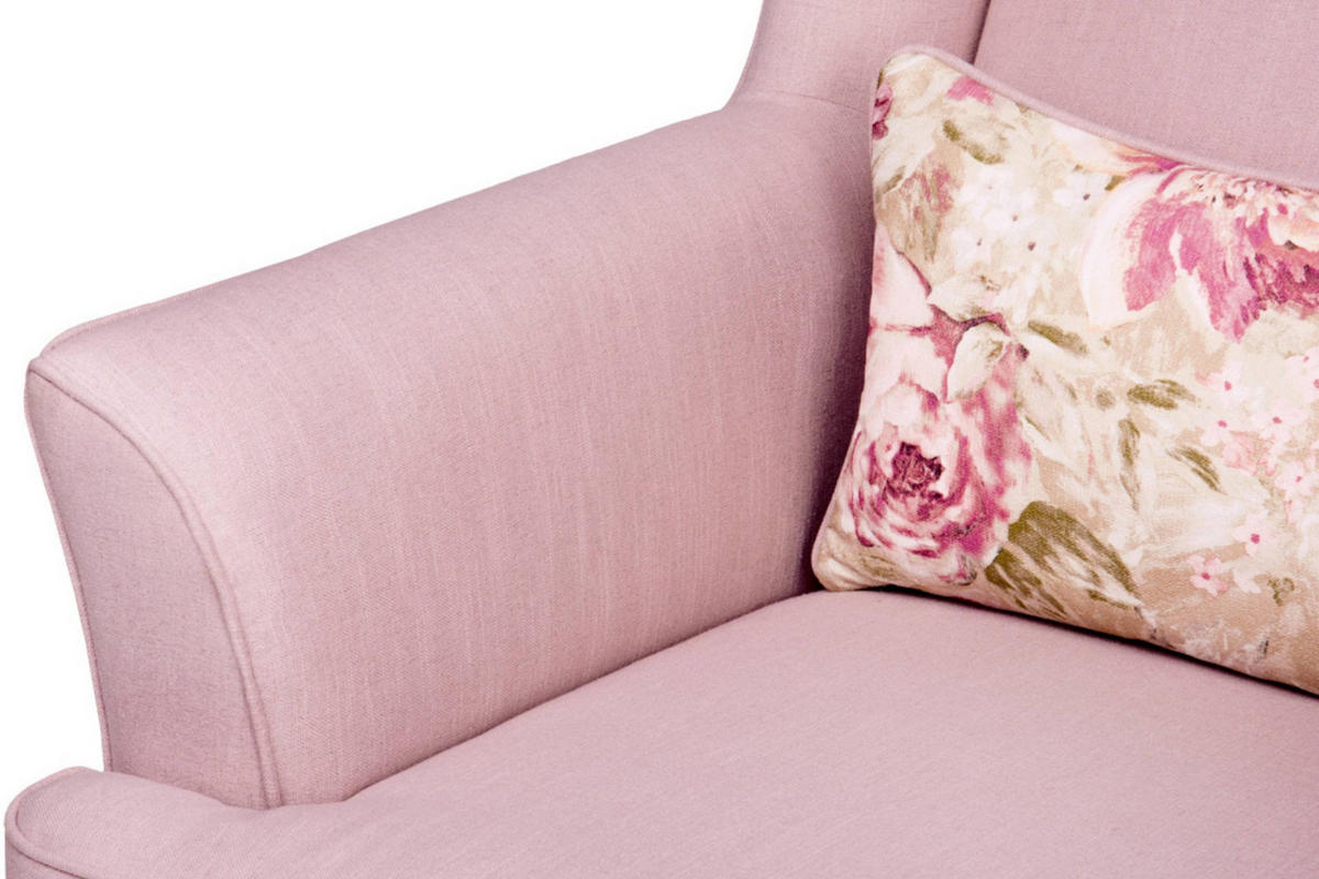 OHRENSESSEL STRALIS inklusive dekorativem Kissen, Rosé - Pink, Textil (82/108/80cm) - KONSIMO®