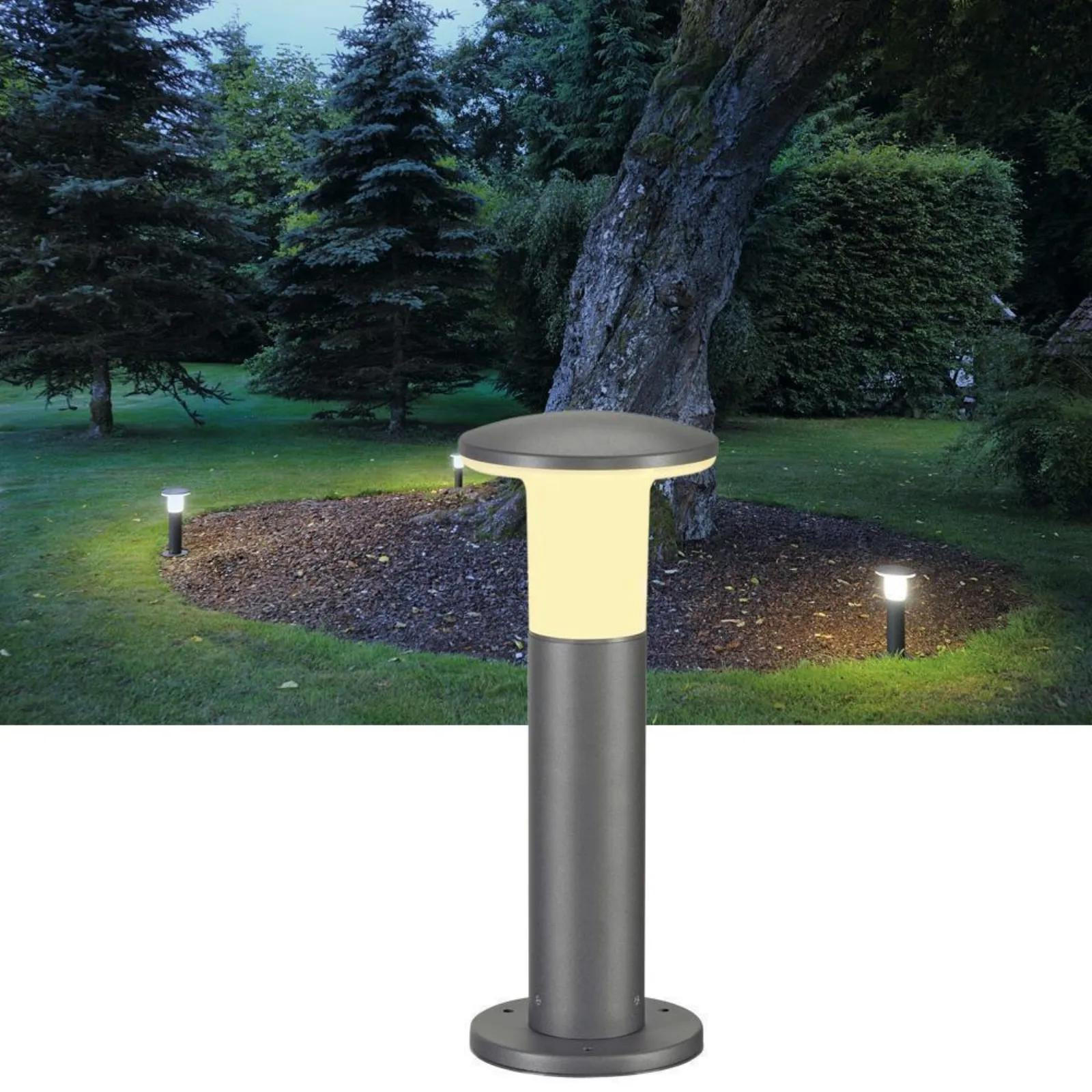 WEGELEUCHTE Alpa Mushroom Grau - Grau, Metall (8/8/40cm) - SLV