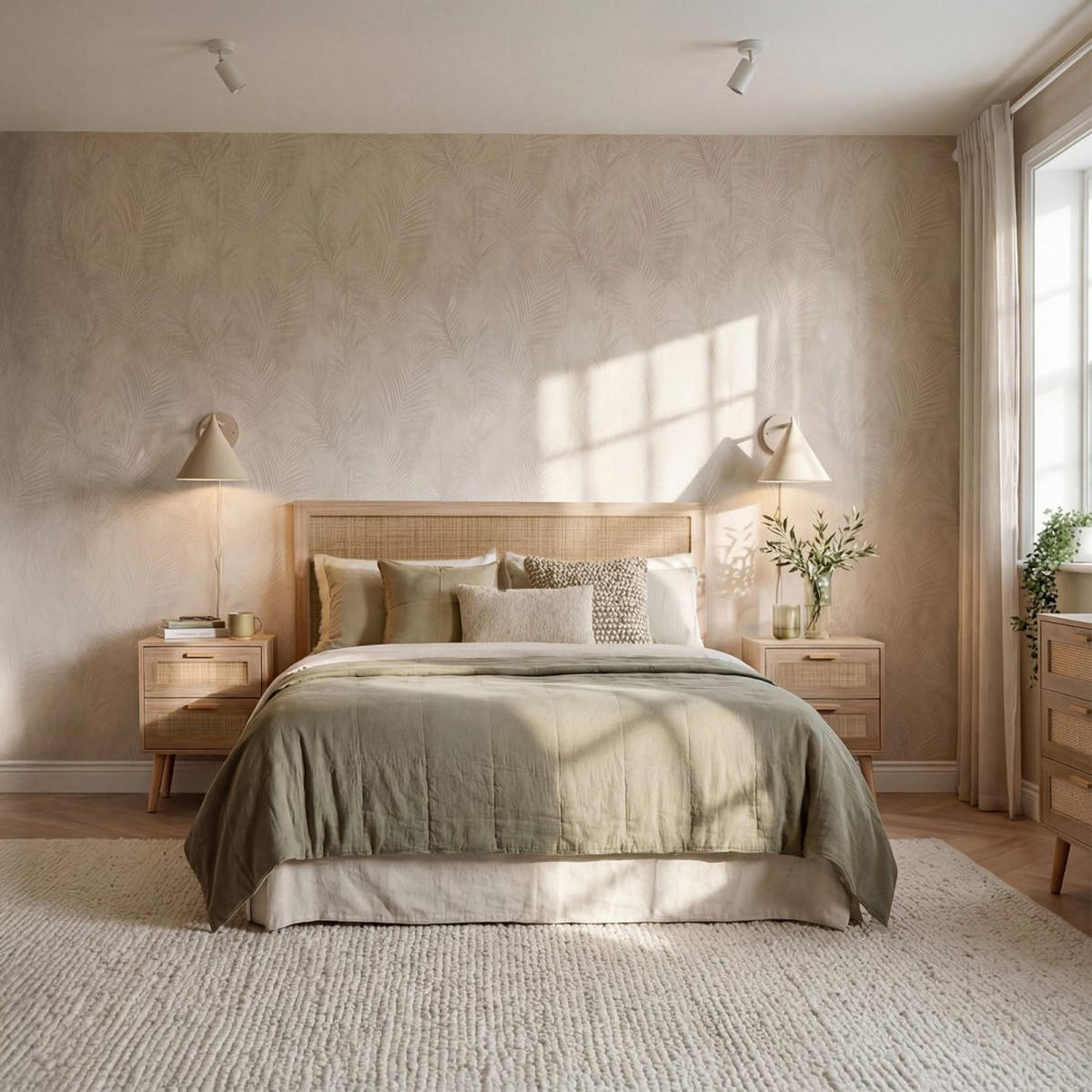 NACHTTISCH 2 SCHUBLADEN Tahiti Natürlich 40 cm x 56 cm - Naturfarben, Holzwerkstoff (40/56/40cm) - Klast Home