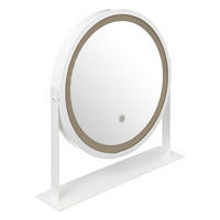 KOSMETIKSPIEGEL LED Weiß Ø 34 cm - Weiß, Metall (8/35/34cm)