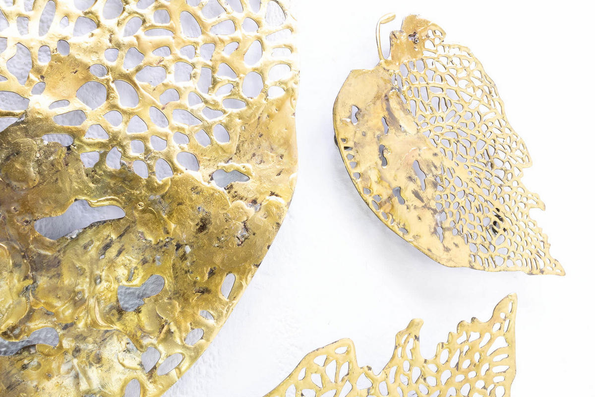 WANDDEKO Gold 60/47 cm - Goldfarben, Metall (3.01/47/2cm) - KUNSTLOFT