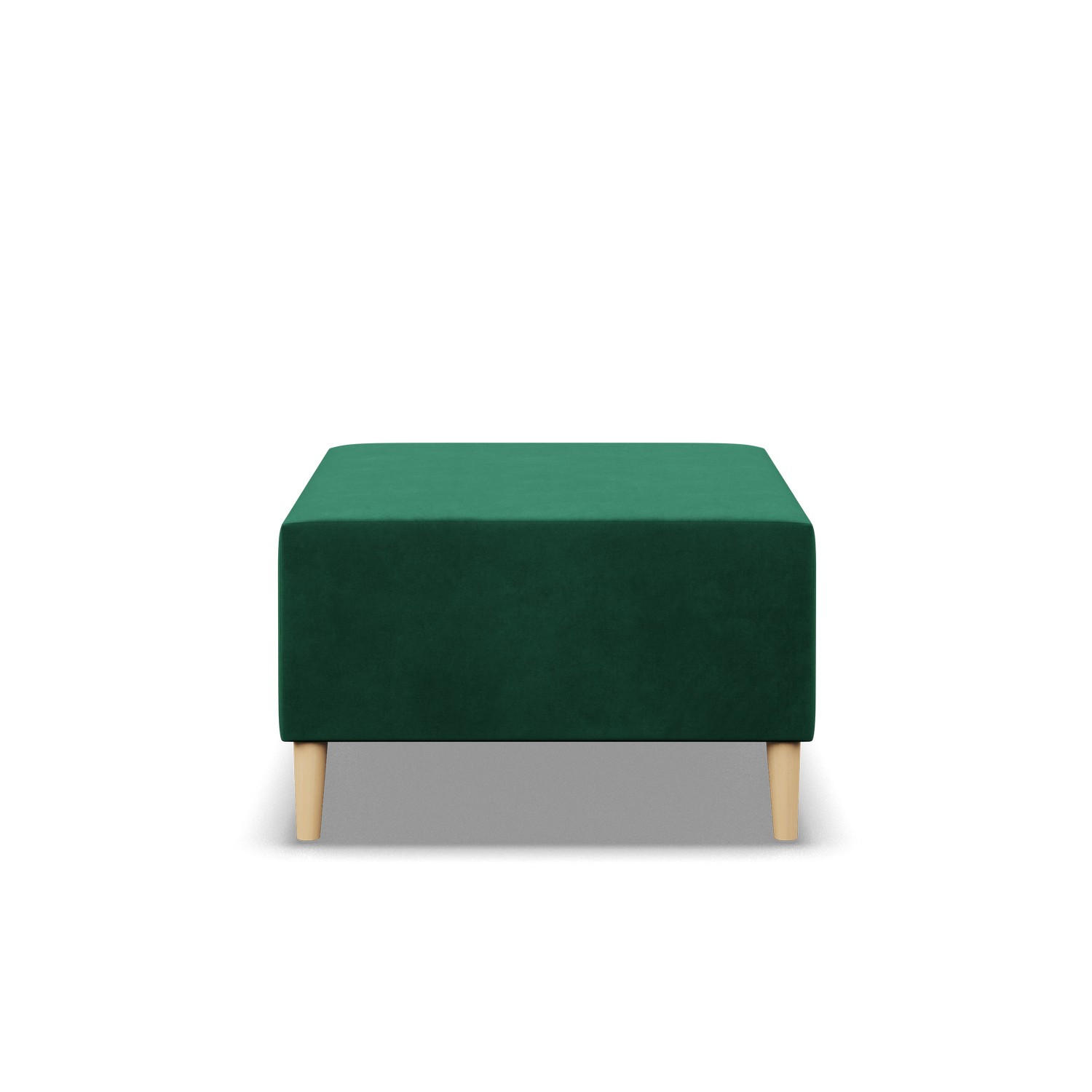SITZPOUF 70 X 70 BLANK, Grün - Grün, Textil (71/40/71cm)