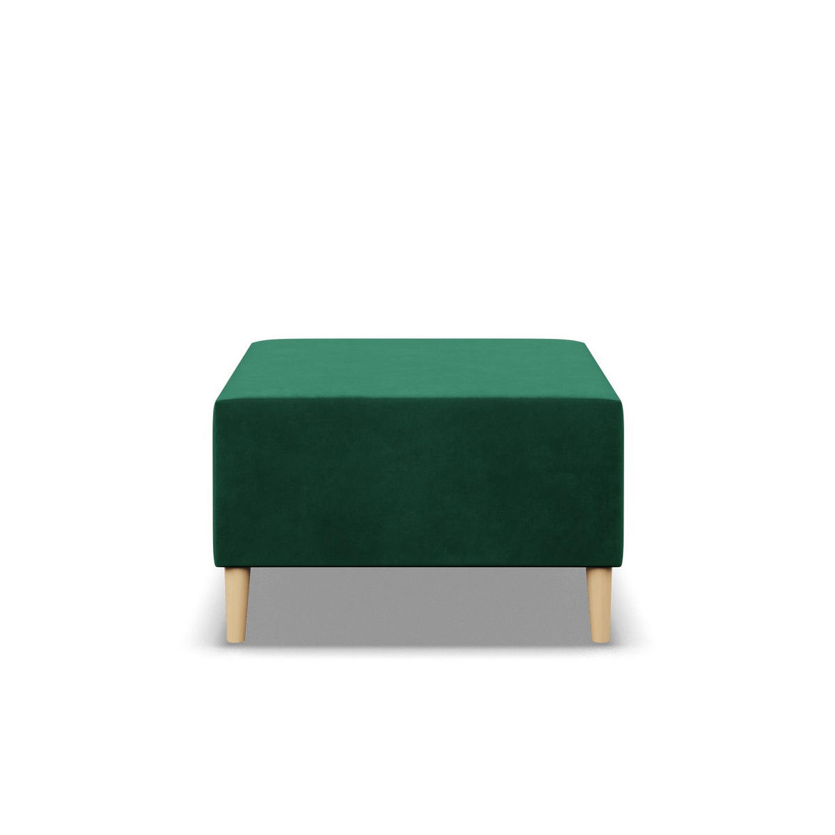 SITZPOUF 70 X 70 BLANK, Grün - Grün, Textil (71/40/71cm)