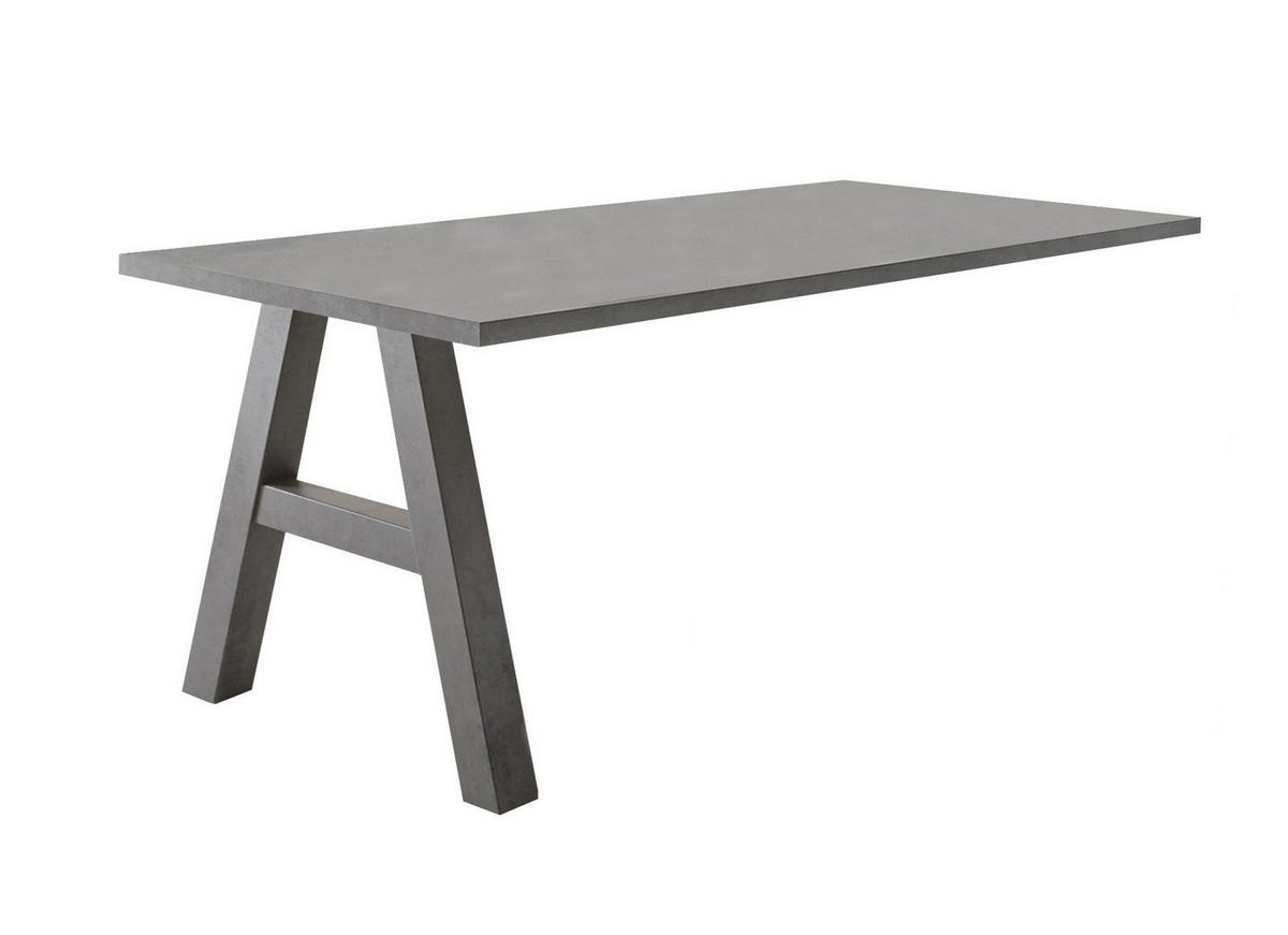 SCHREIBTISCH Edin 5 140 x 70 x 75 Bürotisch graphit/graphit - Grau, Holz (140/70/75cm) - 58aufmkessel