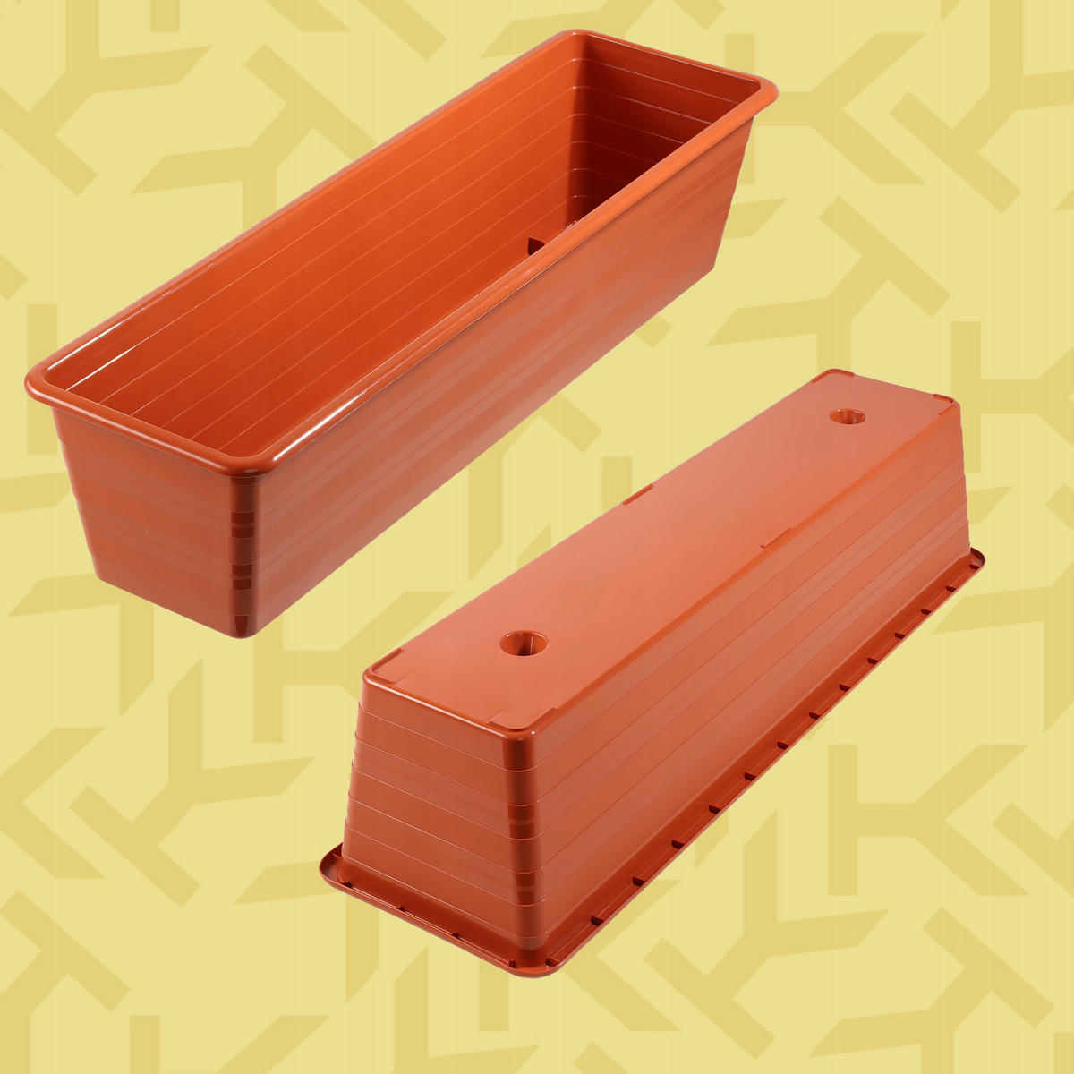 BALKONTOPF 60 cm, Terrakotta - Terracotta, Kunststoff (17/60cm) - KADAX