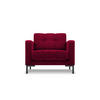 SESSEL Mamaia aus Samt rot - Rot, Textil (92/75/87cm) - Micadoni