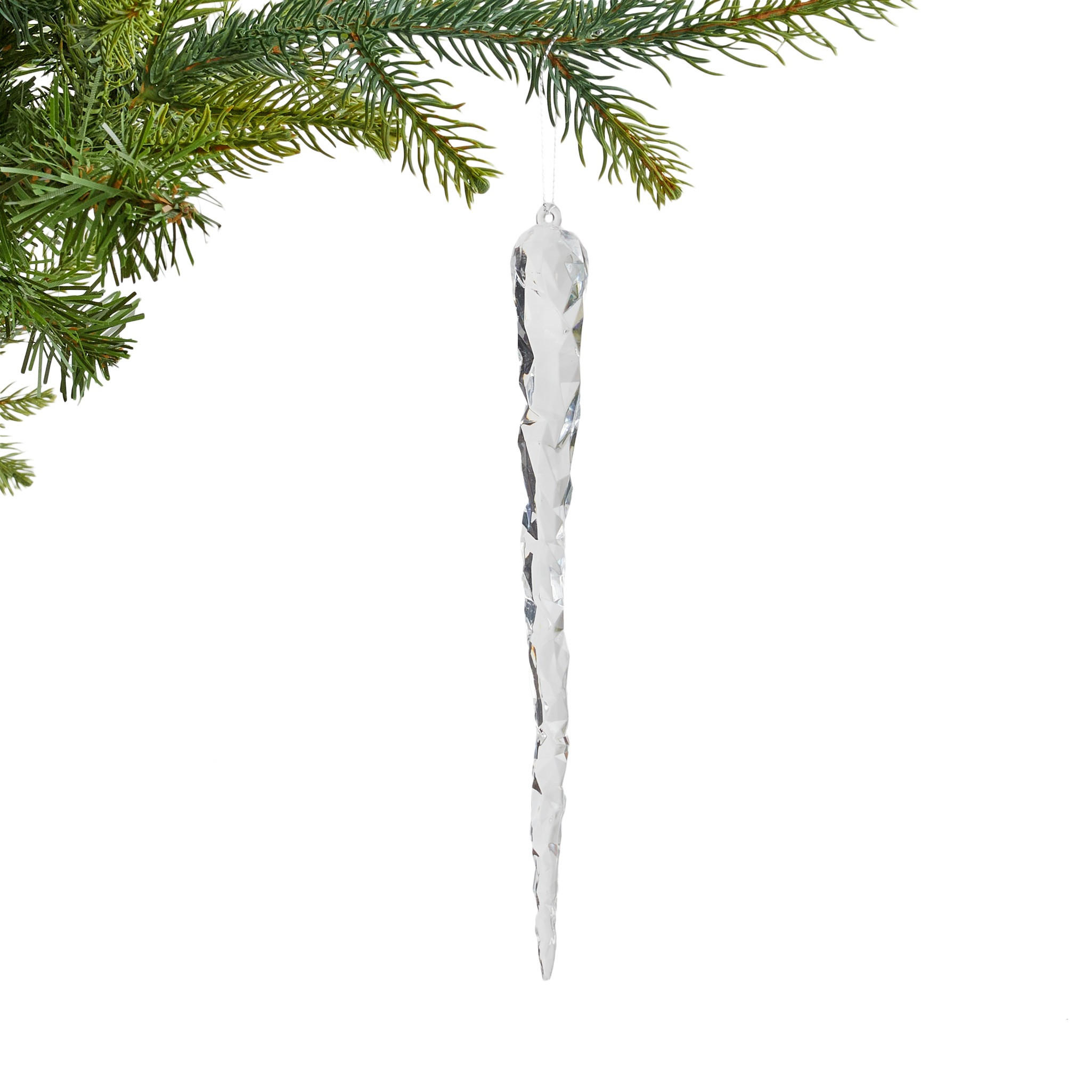 WEIHNACHTSDEKO Hängend NOZZLE, 23 x 2 cm, Transparent, Christbaumschmuck, Weihnachtsbaumdekoration, Christmas, Xmas - Transparent, Kunststoff (2/23/1.5cm) - home&you