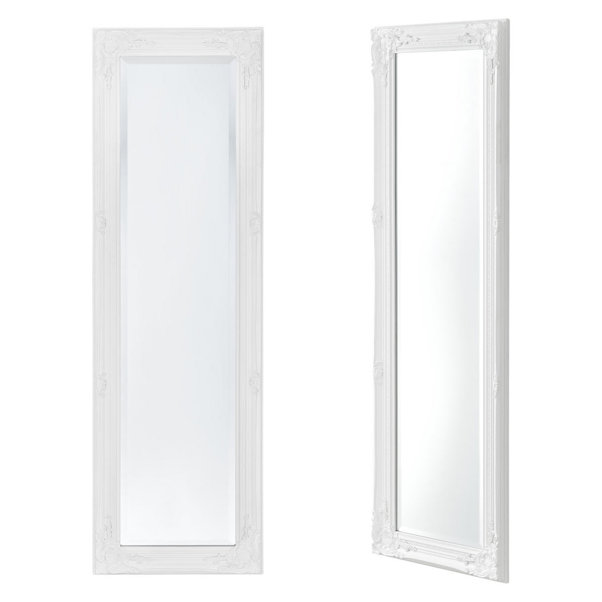 WANDSPIEGEL Livorno - Weiß, Glas/Holz (28.5/132/118cm) - [en.casa]