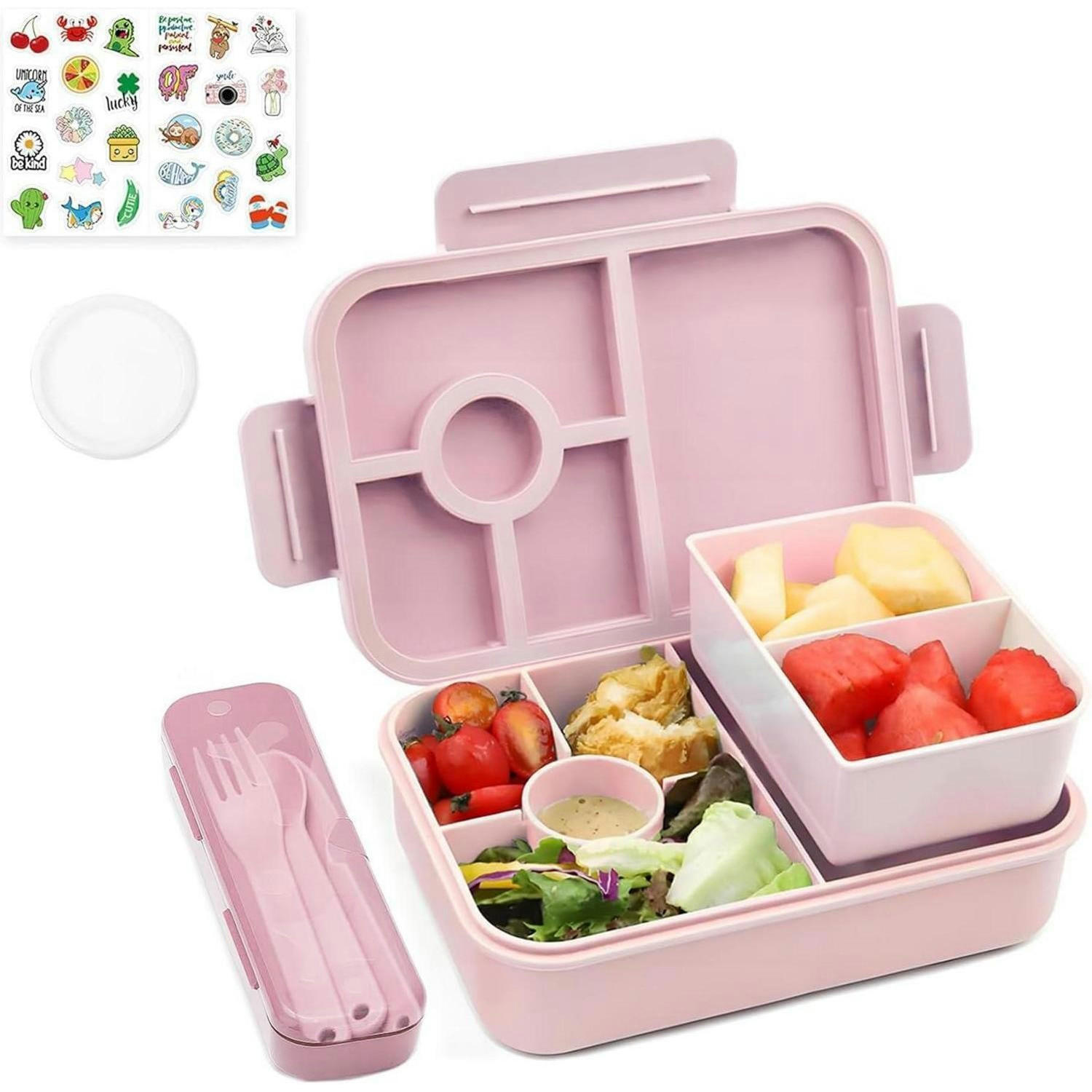 BROTDOSE Kinder mit Fächern, auslaufsicher, Rosa - Rosa, Kunststoff (15/5.5/22cm)