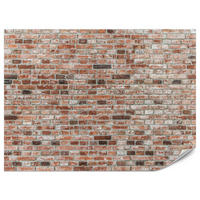 FOTOTAPETE für Büro Ziegelmauer Wand Abstraktion 500x350 - Braun, Papier (500/350cm) - Muralo