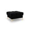 POUF Mamaia aus Samt schwarz - Schwarz, Textil (60/41/60cm) - Micadoni