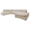 ECKSOFA Bergen Premium, Seite: Rechts - Kaschmir/Silberfarben, Holz/Textil (345/76/205cm) - MIRJAN24