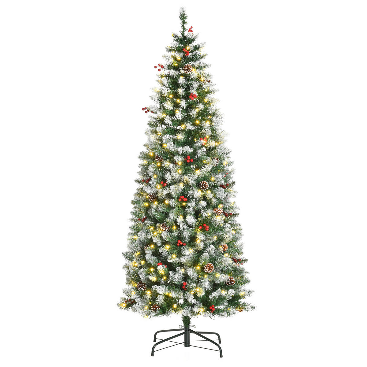 WEIHNACHTSBÄUME Grün 65.0/65.0/180.0cm - Grün, Kunststoff (180cm)