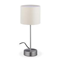NACHTTISCHLAMPE - Multicolor, Textil/Metall (16/16/40cm) - Relaxdays