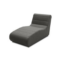 GARTENLOUNGE-LIEGE Boudicca 73x85x169 mit Outdoorbezug in anthrazit - Anthrazit, Kunststoff (169/85/73cm) - 58aufmkessel