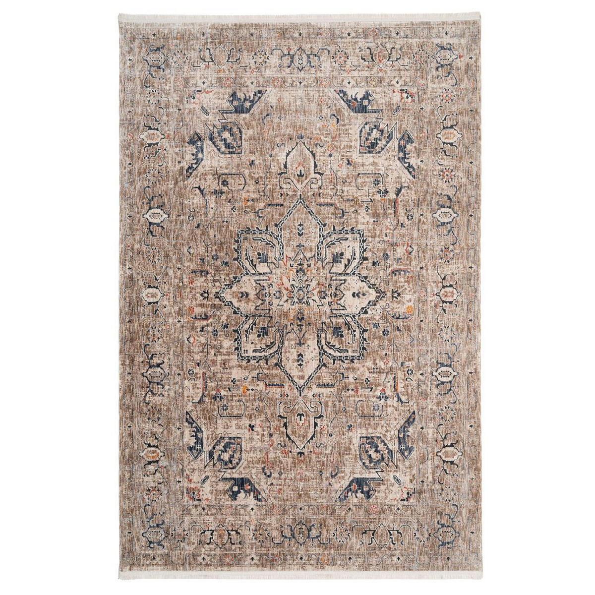 WEBTEPPICH Fionna Neta Beige - Beige, Textil (160/231cm) - Kukoon Rugs