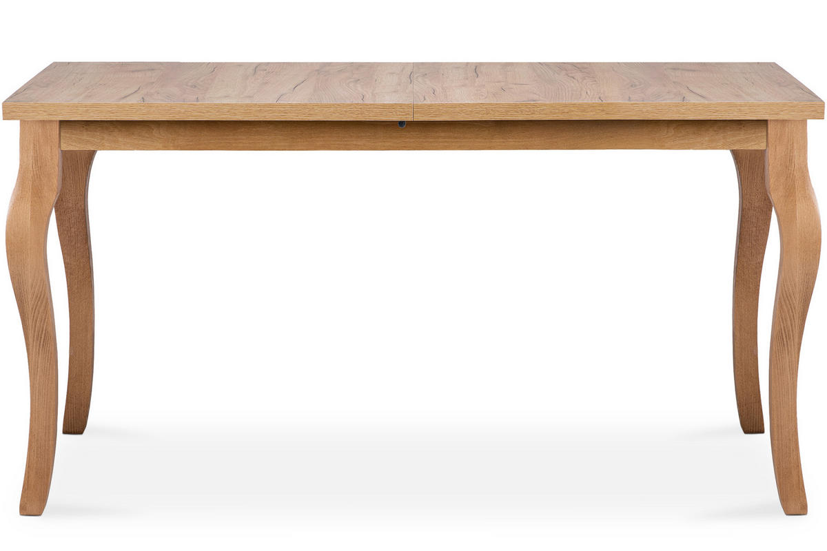 ESSTISCH CABIO ausziehbar bis 190cm, Eiche hell - Hellbraun/Eichefarben, Holz (150/77/80cm) - KONSIMO®