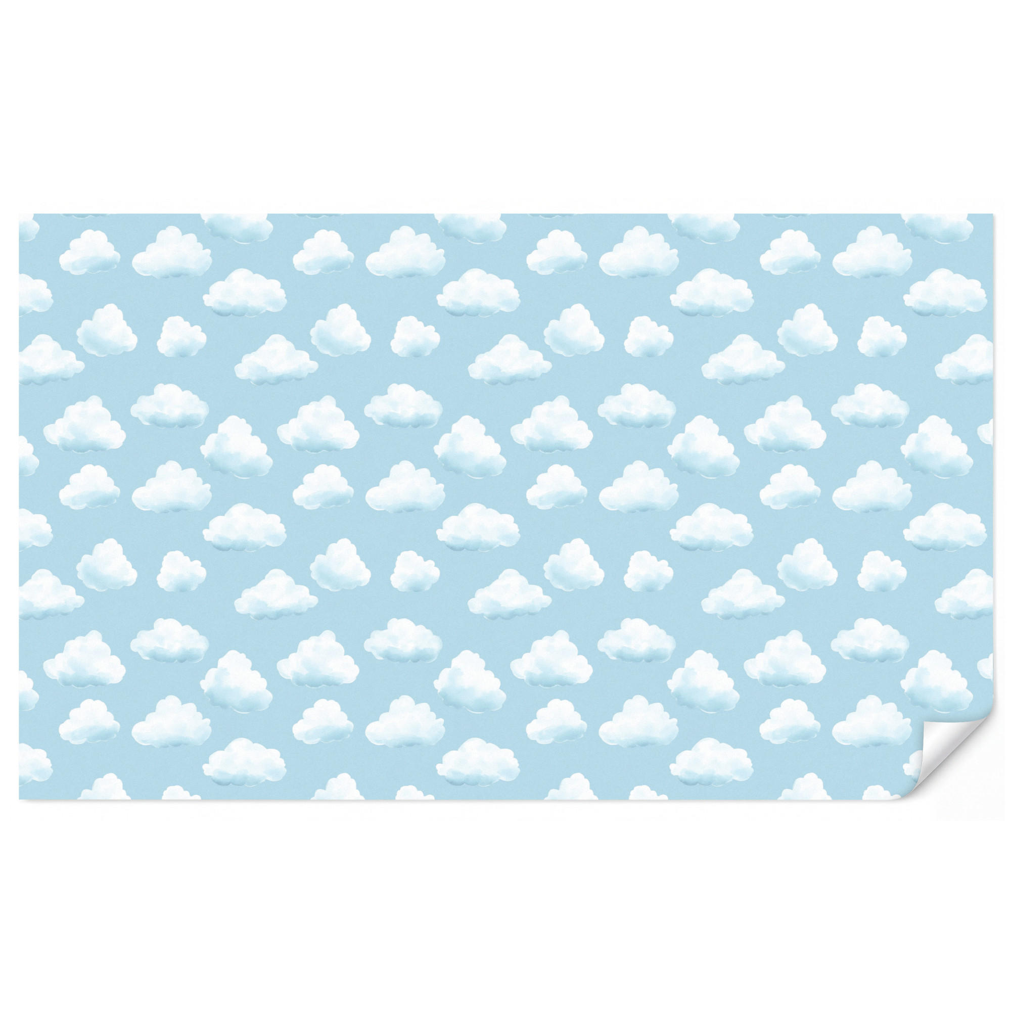 OnlyWow Kindertapete Hellblau 450x260 cm