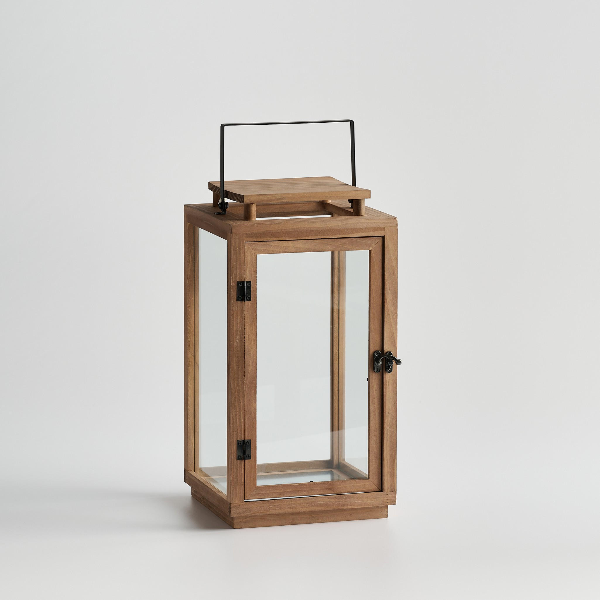 LATERNE Bart - Braun, Holz (21/40/21cm) - home&you