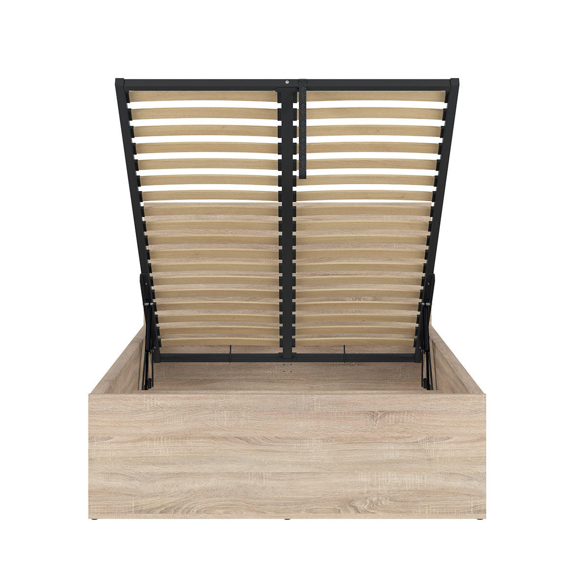 BOXSPRING POSTELJA 120/200 Edwin Svetli les - rjava, leseni material (120/200cm) - Petits-meubles