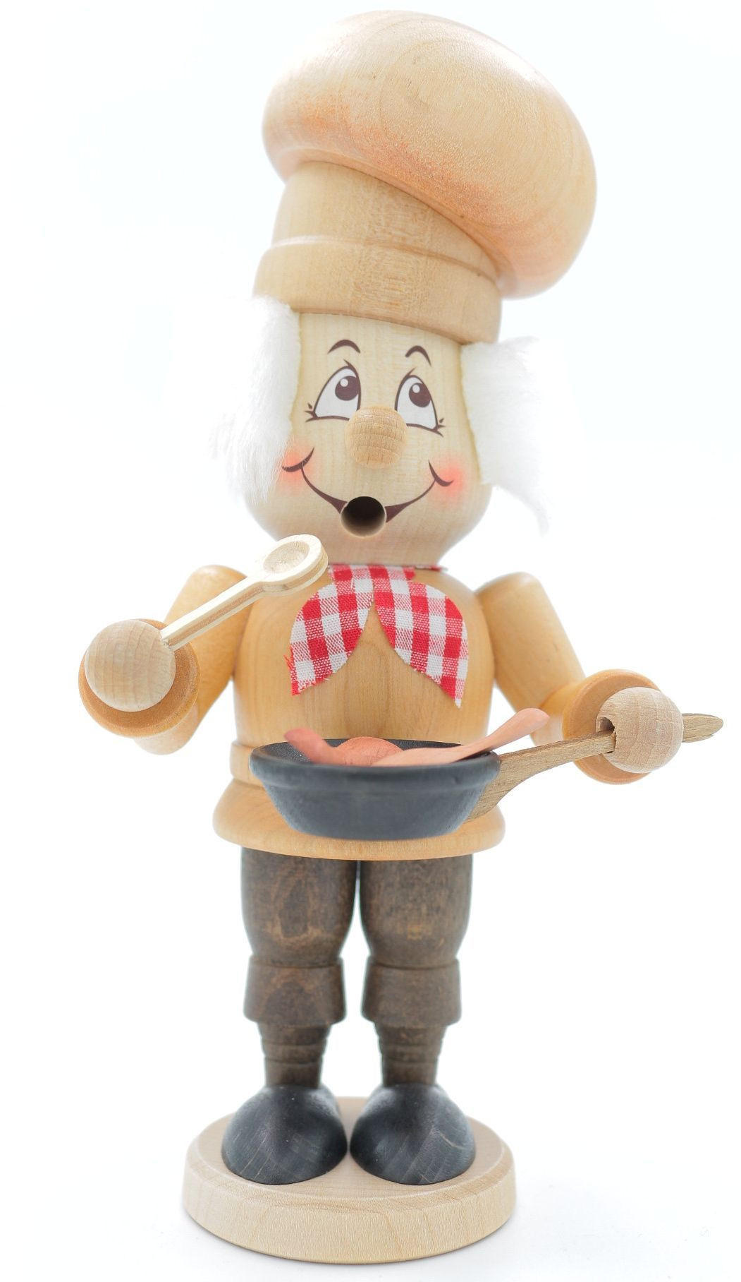 RAUCHFIGUR Wichtel m. Fuss Koch 16,5 cm - Multicolor, Holz (9/16.5/0.1cm)